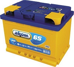 Фото АКБ 65а/ч о/п 600A АКОМ (L=242; b=175; h=190)