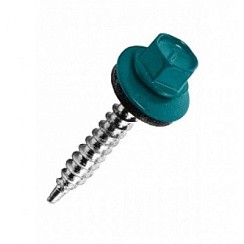 Фото Саморез кровельный бирюзовый 4,8х35 (RAL 5021) (50) 0200152 КЧ