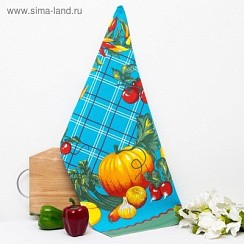 фото Полотенце вафельное "Тыква" 38*73 см,100%  хлопок