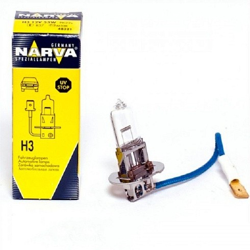 Фото Автолампа H3 12V  55W PK22s Narva противотуманная