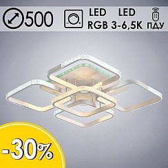 фото Люстра LK7079/5A WH белый 148W+10W LED 3000-6500K RGB d500 ПДУ диммер, HN21