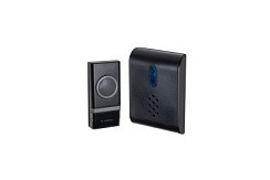 Фото Звонок беспроводной 150м 1 кноп. IP44 черн. Космос KOC_AG400