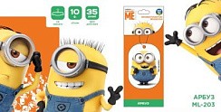 Фото Ароматизатор на зеркало AURAMI Minion "АРБУЗ" (картон)