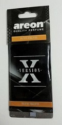 Фото Ароматизатор на зеркало AREON X VERSION черный Tutti Frutti (Тутти Фрутти) картон