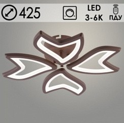 фото Люстра LI09822A/4 PR COF кофе 80W LED 3000K-6000K d425 ПДУ(ИК) диммер, HN24