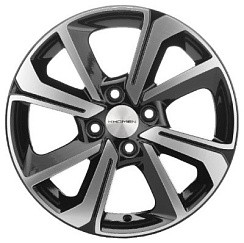 Фото Диск 15 6J*15 4/100/60,1+37 Khomen Wheels KHW-1501 Black-FP